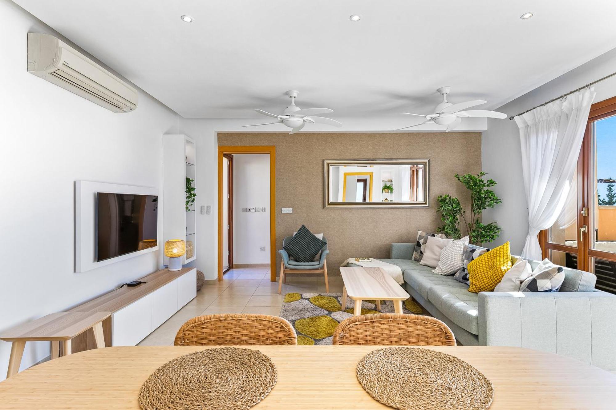 2 Bedroom Apartment Thalassa With Sea And Sunset Views, Aphrodite Hills Resort Kuklia Zewnętrze zdjęcie
