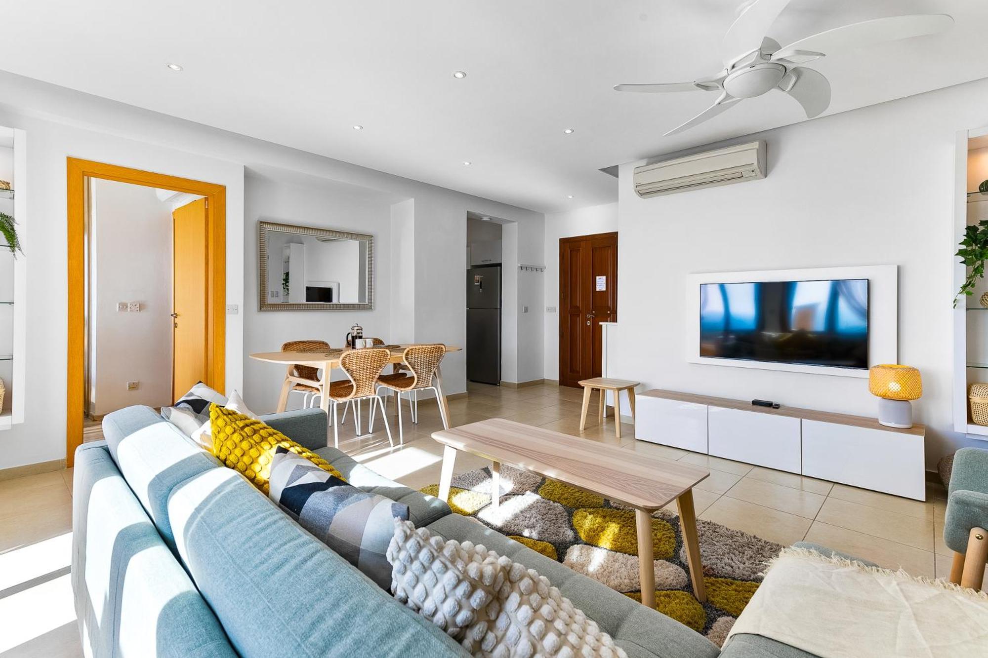 2 Bedroom Apartment Thalassa With Sea And Sunset Views, Aphrodite Hills Resort Kuklia Zewnętrze zdjęcie