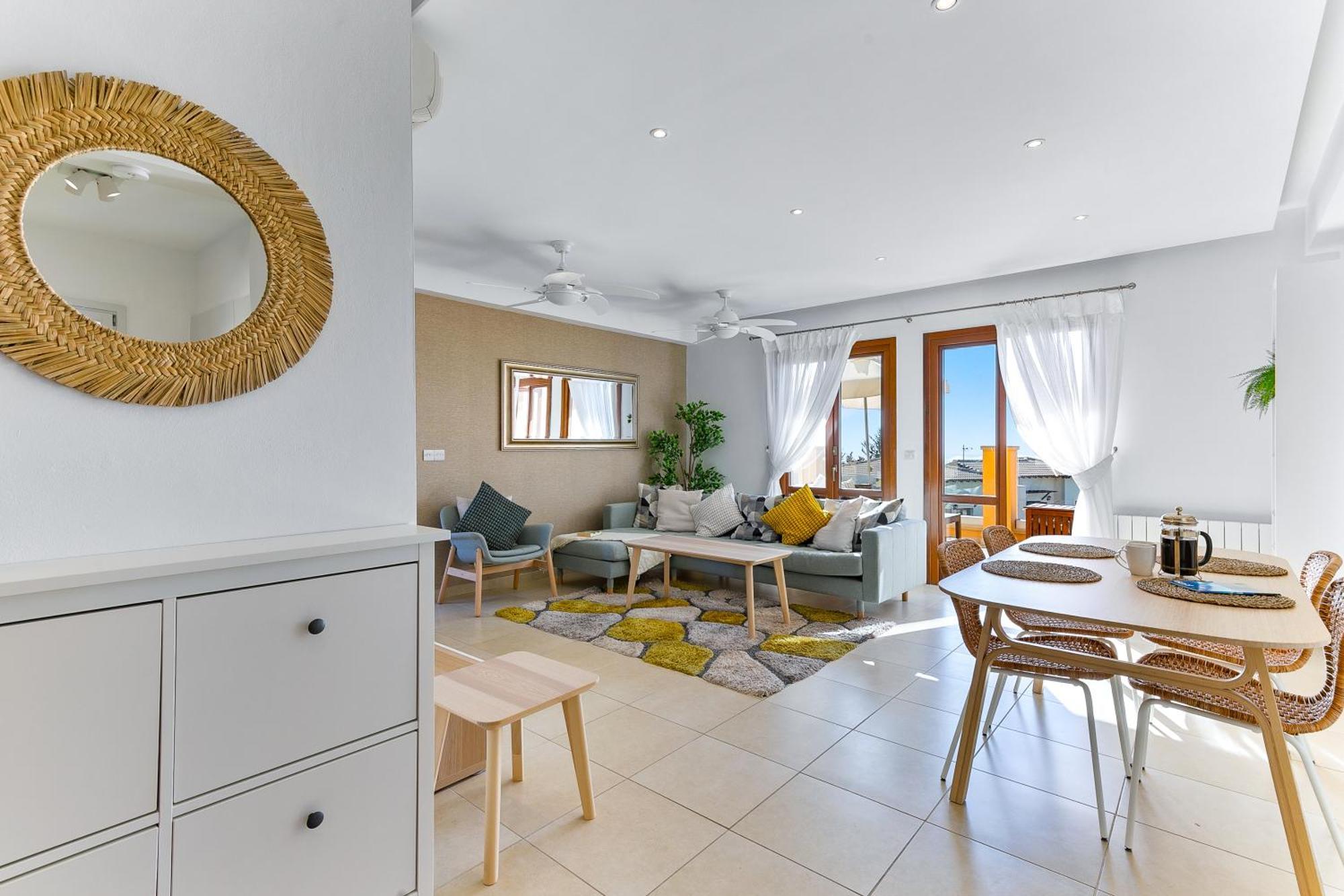 2 Bedroom Apartment Thalassa With Sea And Sunset Views, Aphrodite Hills Resort Kuklia Zewnętrze zdjęcie