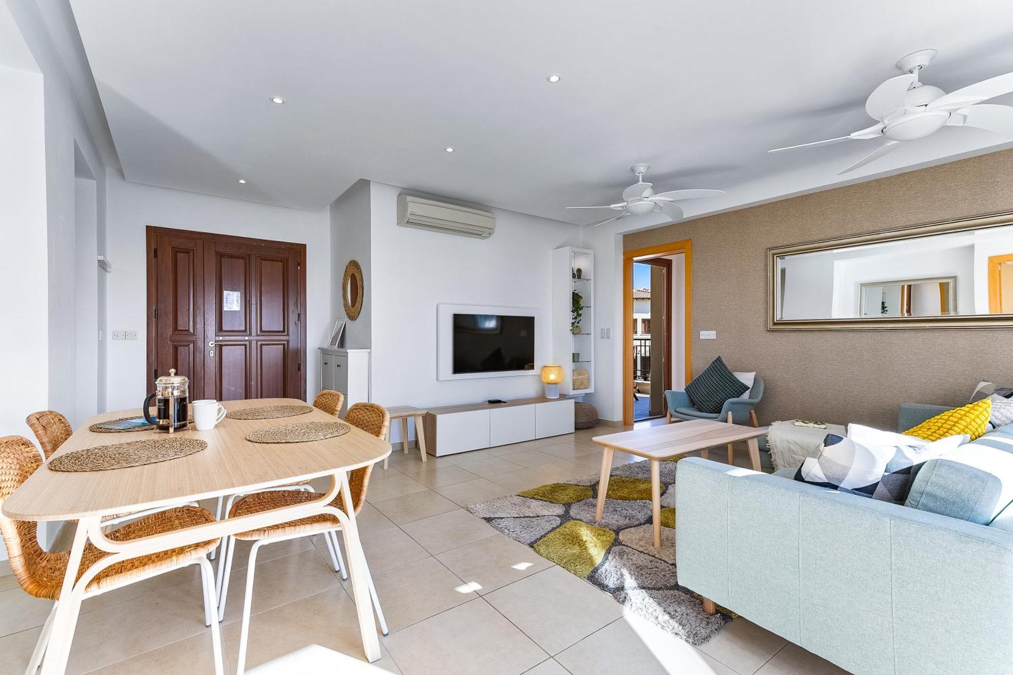 2 Bedroom Apartment Thalassa With Sea And Sunset Views, Aphrodite Hills Resort Kuklia Zewnętrze zdjęcie