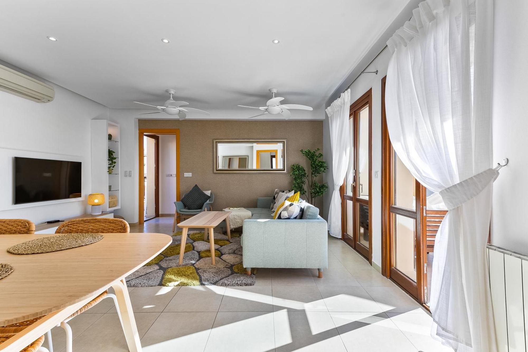 2 Bedroom Apartment Thalassa With Sea And Sunset Views, Aphrodite Hills Resort Kuklia Zewnętrze zdjęcie