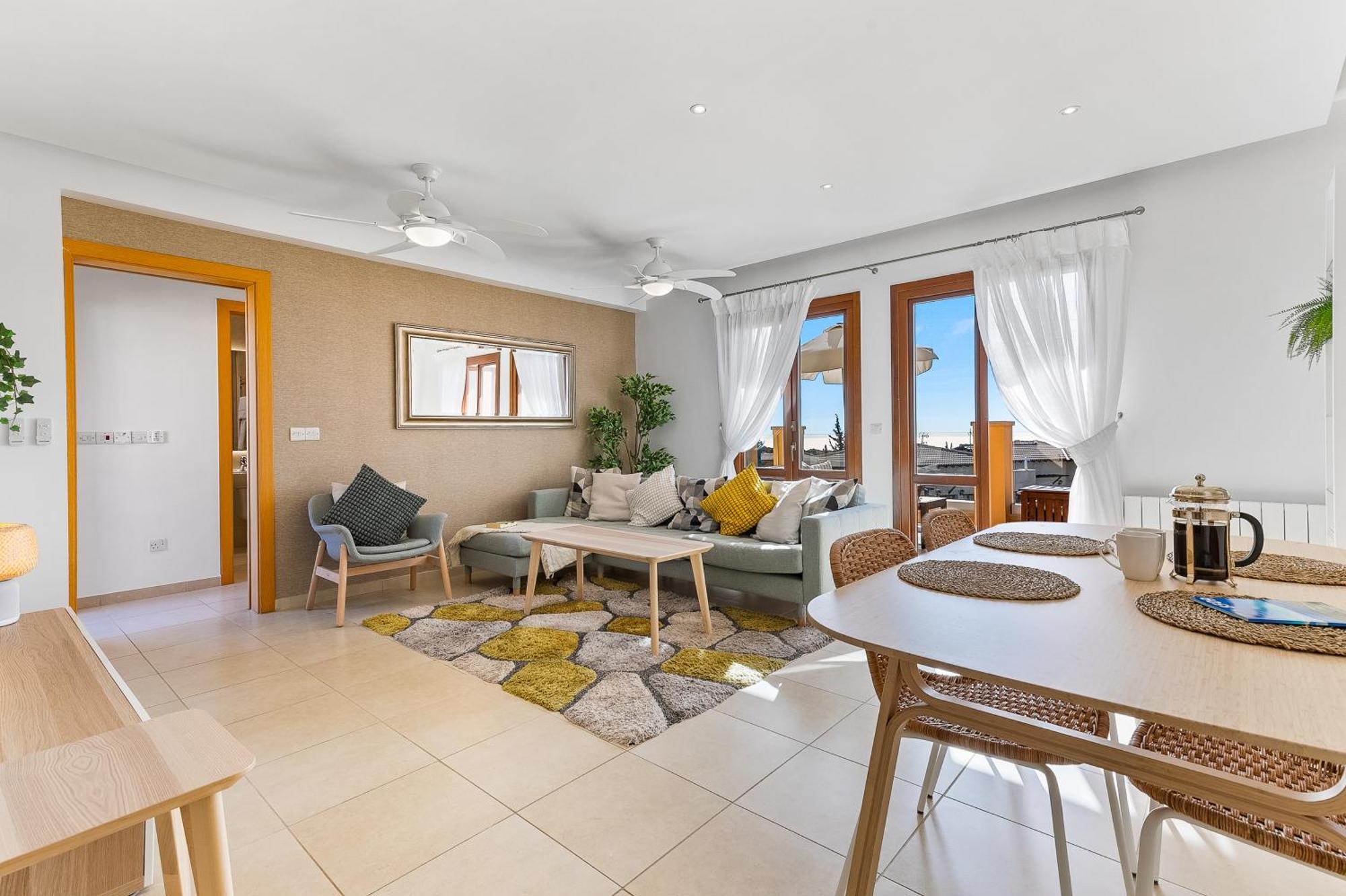 2 Bedroom Apartment Thalassa With Sea And Sunset Views, Aphrodite Hills Resort Kuklia Zewnętrze zdjęcie
